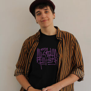 Koszulka z fioletowym nadrukiem All Styles Crew